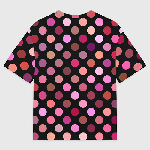 Женская футболка оверсайз Горох / 3D-принт – фото 2