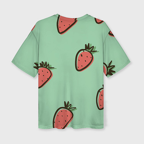 Женская футболка оверсайз Морковный дождь / 3D-принт – фото 2