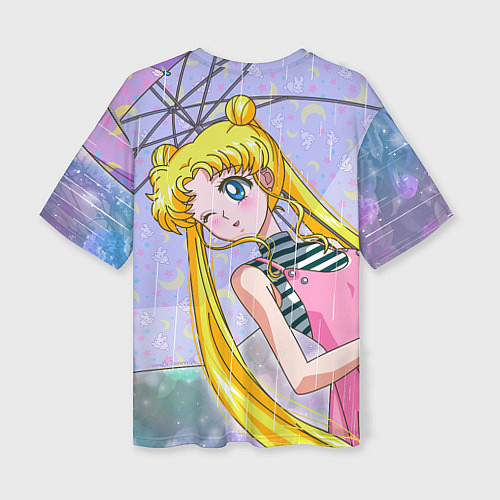 Женская футболка оверсайз Sailor Moon / 3D-принт – фото 2