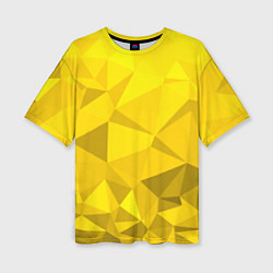 Женская футболка оверсайз YELLOW ABSTRACT