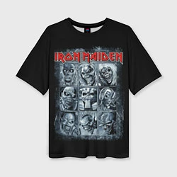Женская футболка оверсайз Iron Maiden
