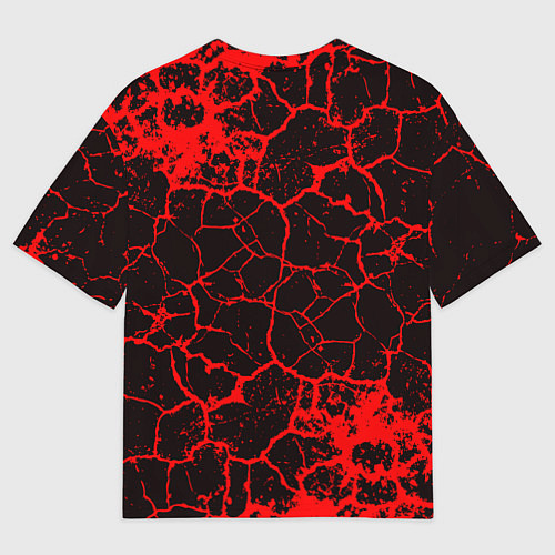 Женская футболка оверсайз Pyrokinesis / 3D-принт – фото 2