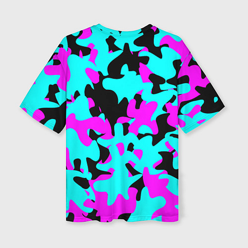 Женская футболка оверсайз Modern Camouflage / 3D-принт – фото 2