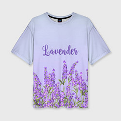 Женская футболка оверсайз Lavander