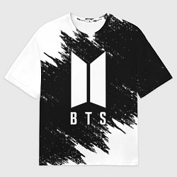 Футболка оверсайз женская BTS, цвет: 3D-принт