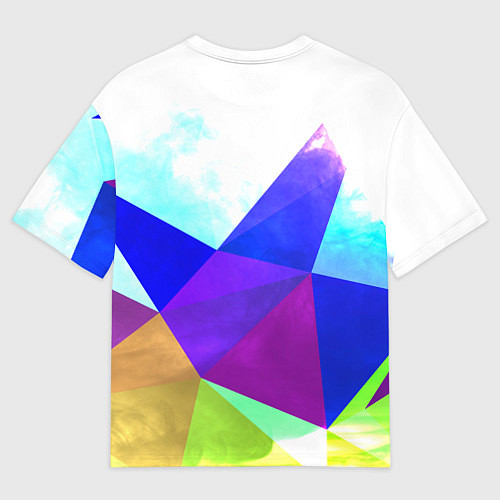 Женская футболка оверсайз Сноуборд / 3D-принт – фото 2