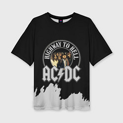 Женская футболка оверсайз ACDC