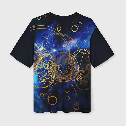 Женская футболка оверсайз Space Geometry / 3D-принт – фото 2