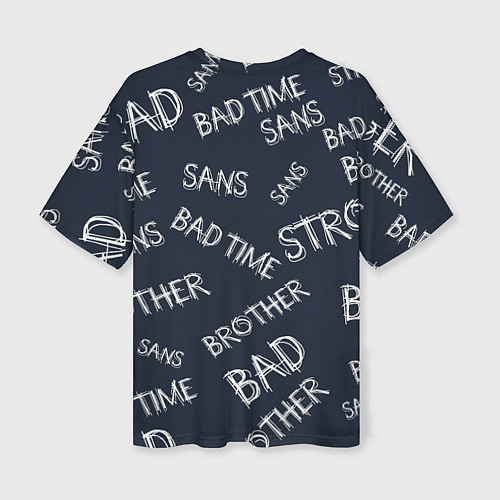 Женская футболка оверсайз UNDERTALE / 3D-принт – фото 2
