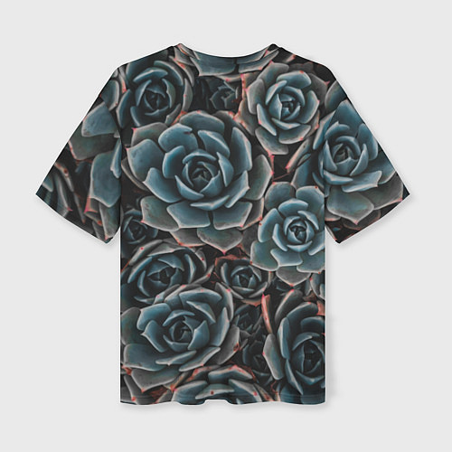 Женская футболка оверсайз Цветы Розы / 3D-принт – фото 2