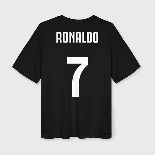 Женская футболка оверсайз Форма Ronaldo / 3D-принт – фото 2