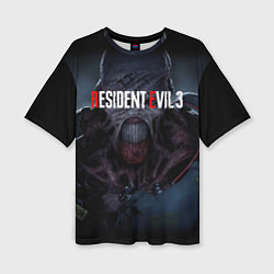 Женская футболка оверсайз Resident evil 3 remake