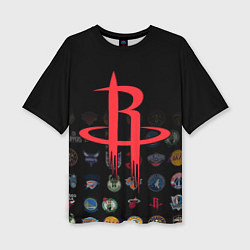 Женская футболка оверсайз Houston Rockets 2