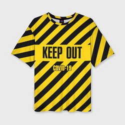 Женская футболка оверсайз Keep out