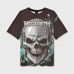 Женская футболка оверсайз Megadeth