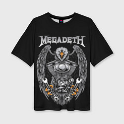 Женская футболка оверсайз Megadeth