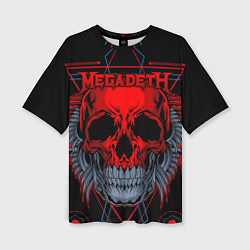 Женская футболка оверсайз Megadeth