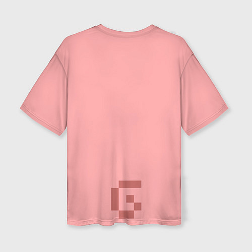 Женская футболка оверсайз Minecraft Pig / 3D-принт – фото 2