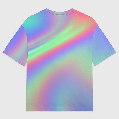 Женская футболка оверсайз Gradient vinyl / 3D-принт – фото 2