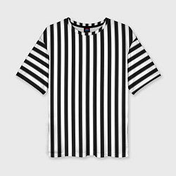 Футболка оверсайз женская Пикси полосы, цвет: 3D-принт