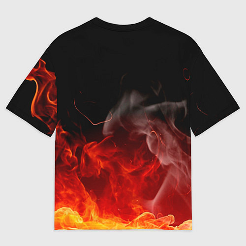 Женская футболка оверсайз МЧС России / 3D-принт – фото 2