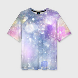 Женская футболка оверсайз Звездное небо