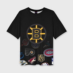 Женская футболка оверсайз NHL Boston Bruins Z