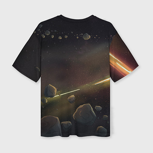 Женская футболка оверсайз Рик и планета Гея / 3D-принт – фото 2