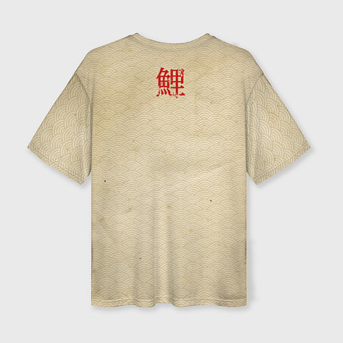 Женская футболка оверсайз Золотая рыба кои / 3D-принт – фото 2