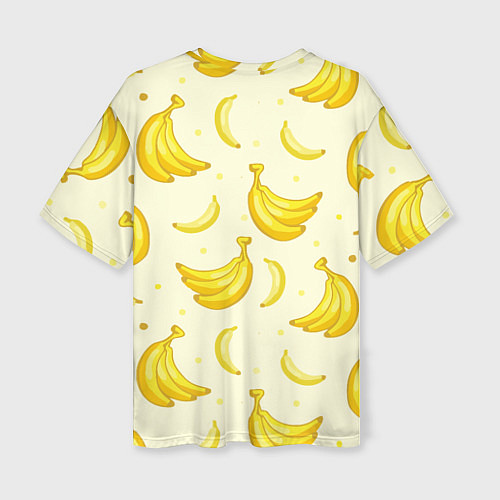 Женская футболка оверсайз Банана / 3D-принт – фото 2