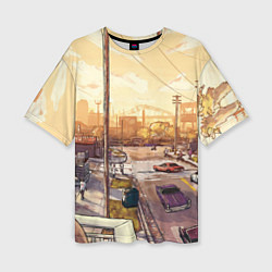 Женская футболка оверсайз GTA San Andreas