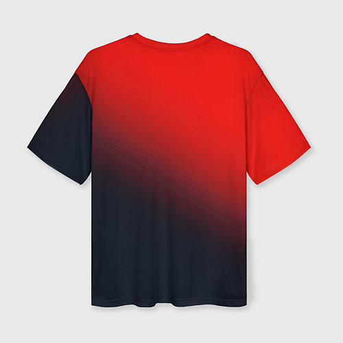Женская футболка оверсайз RED / 3D-принт – фото 2