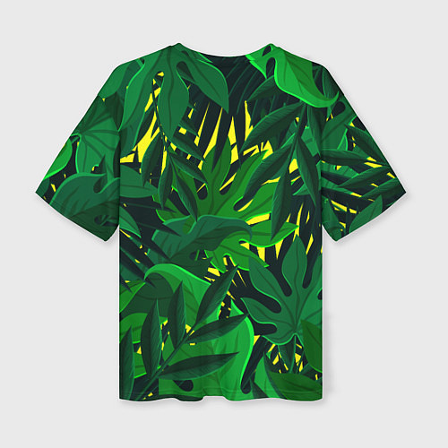 Женская футболка оверсайз В джунглях / 3D-принт – фото 2