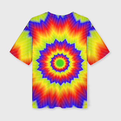 Женская футболка оверсайз Tie-Dye / 3D-принт – фото 2