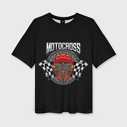 Женская футболка оверсайз Motocross Champion Z
