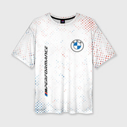 Футболка оверсайз женская BMW БМВ, цвет: 3D-принт