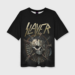Женская футболка оверсайз Slayer