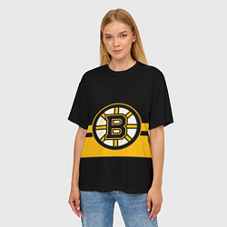 Футболка оверсайз женская BOSTON BRUINS NHL, цвет: 3D-принт — фото 2