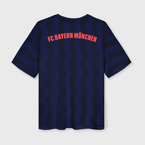 Женская футболка оверсайз FC Bayern Munchen / 3D-принт – фото 2