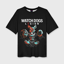 Женская футболка оверсайз Watch Dogs Legion