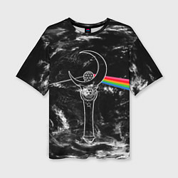 Женская футболка оверсайз Dark Side of the Moon Stick