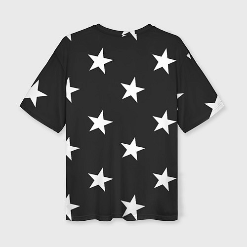Женская футболка оверсайз Звёзды / 3D-принт – фото 2