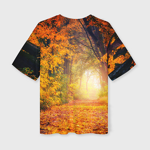 Женская футболка оверсайз Что такое осень - это небо / 3D-принт – фото 2