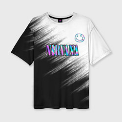 Футболка оверсайз женская Nirvana, цвет: 3D-принт