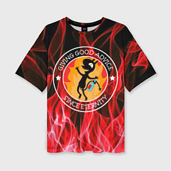 Женская футболка оверсайз FIRE