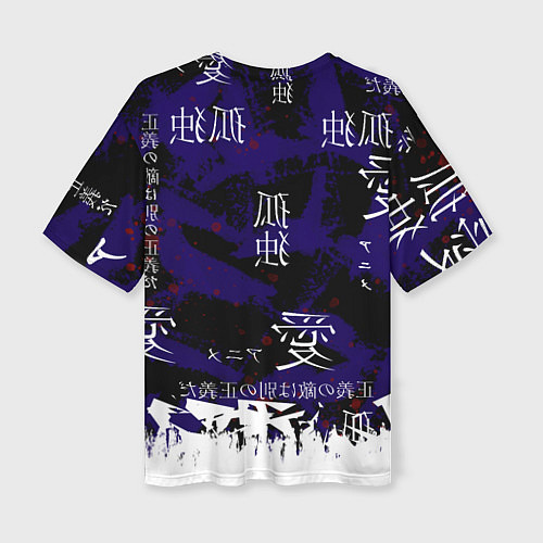 Женская футболка оверсайз Токийский гуль / 3D-принт – фото 2