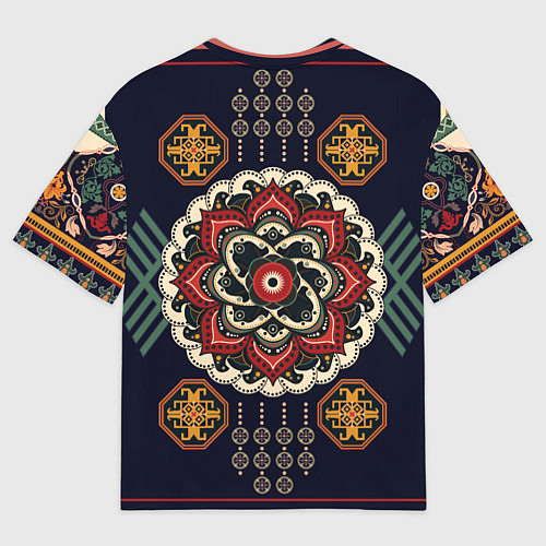 Женская футболка оверсайз Восточные узоры / 3D-принт – фото 2