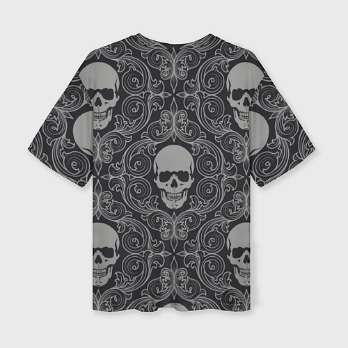 Женская футболка оверсайз Skulls / 3D-принт – фото 2