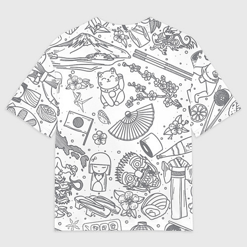 Женская футболка оверсайз Япония Z / 3D-принт – фото 2