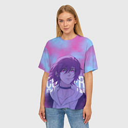 Футболка оверсайз женская Courier, цвет: 3D-принт — фото 2